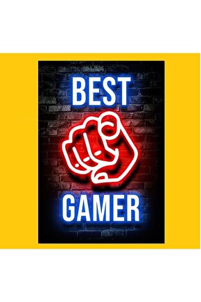 Ahşap Poster Best Gamer