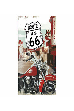route 66 klasik motor ev dekorasyon tablo mini retro ahşap poster