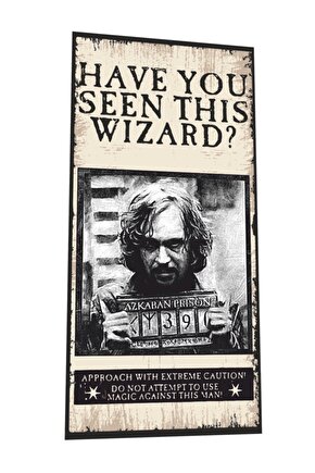 Harry Potter Aranıyor Azkaban Prison Mini Retro Ahşap Poster