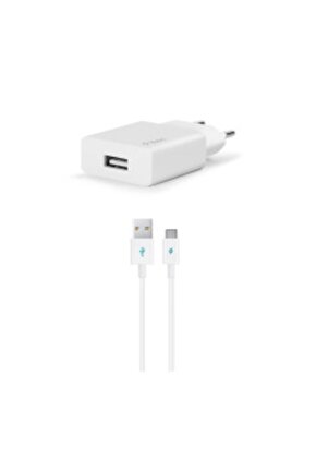 2scs20cb Smartcharger Seyahat Şarj Aleti 2.1a + Type-c Kablo Beyaz