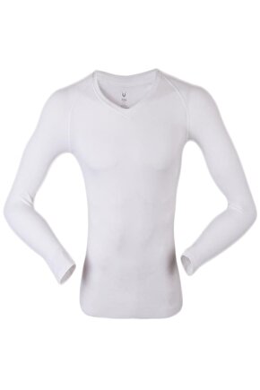 PUHU Baselayer Erkek Termal Üst İçlik Beyaz (PUH013)