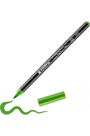 Porcelain Brush Pen Porselen Kalemi Sarımsı Yeşil  011