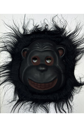 Himarry Himarryorangutan Maskesi - Maymun Maskesi - Goril Maskesi Yetişkin Çocuk Uyumlu Siyah Renk M
