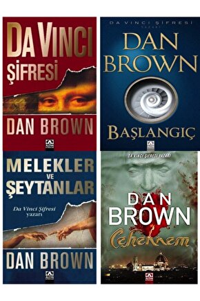 Başlangıç - Da Vinci Şifresi - Melekler Ve Şeytanlar - Cehennem  Dan Brown 4lü Set