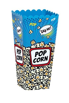 Mavi Patlamış Mısır Kutusu - Pop Corn