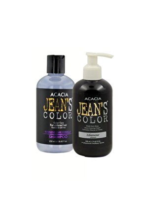 Jeans Color Lilamor 250ml. Amonyaksız Balyaj Renkli Saç Boyası Boya Korumalı Şamp.250ml.