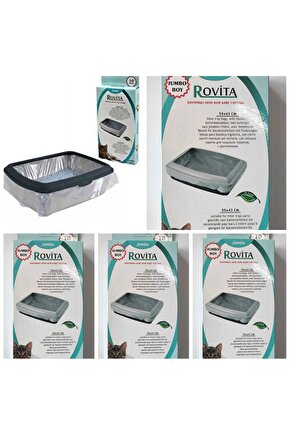 Neo Pet Market Rovita Kedi Kumu Poşeti 10 lu 55*43 Cm X 5 Kutu