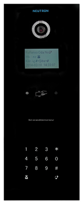 NEUTRON VTO1220B GÖRÜNTÜLÜ DİAFON SİYAH