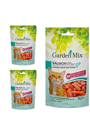 Neo Pet Market Garden Mix Somonlu Stıck Kedi Ödülü 60 Gr X 3 Adet