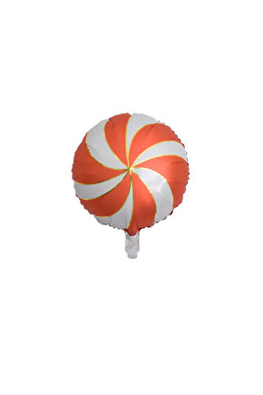 YILBAŞI Kırmızı Yuvarlak Şeker Folyo Balon 18 inç 1 adet