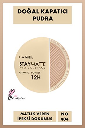 Lamel Stay Matte Compact Kalıcı Mat Pudra No 404