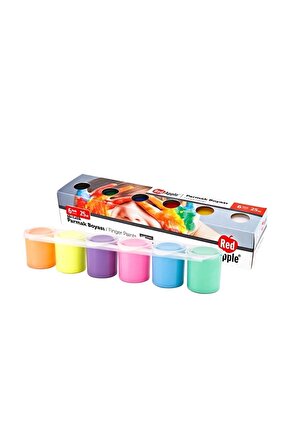 Neon Parmak Boyası 6 Renk X 25 ml Sıralı Set