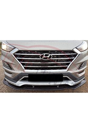 Hyundai Tucson Ön Lip Ön Ek 3 Parça Parlak Siyah