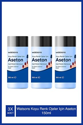 Koyu Renk Ojeler Için Aseton 150ml Tr X3 Adet