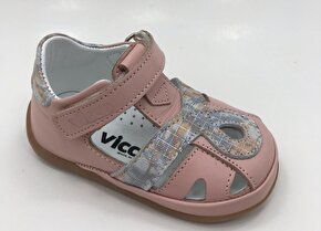 vicco 918.e20y.013 hakiki deri ortopedik ilkadım kız bebek ayakkabısı