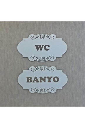 Wc - Banyo Kapı Tabelası