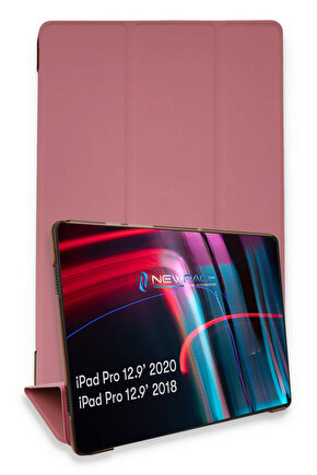 Newface iPad Pro 12.9 (2021) Kılıf Tablet Smart Kılıf - Pembe