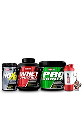 Whey 3 Matrix 2300 gr Çikolata Progainer 5000 gr Çikolata Nox 2 Kombinasyonu