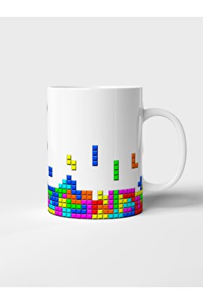 Tetris Baskılı Kupa Bardak