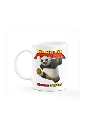 Kişiye Özel Kung Fu Panda Temalı Beyaz Kupa Bardak