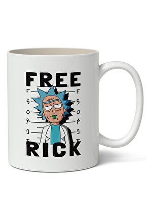 Free Rick And Morty Baskılı Kişiye Özel Kupa Bardak - Sevgiliye Arkadaşa Hediye