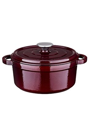 Flm4881dt20mr Flame Döküm Derin Tencere Bordo 20cm