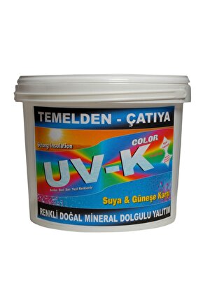 UV-K Color  Premium Silikonlu Su İzolasyon Boyası 7.5 Kg Kırmızı