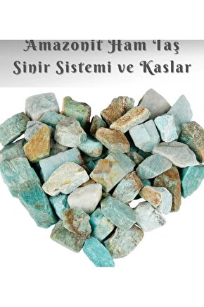 AMAZONİT HAM DOĞAL TAŞ SERTİFİKALI