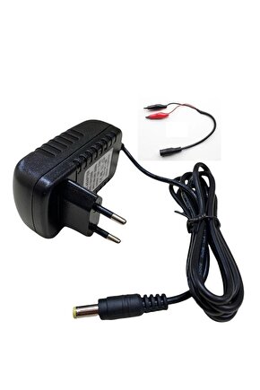 Oyuncak Araba Aküsü Şarj Adaptörü 6 Volt 2amper Maşalı 6v2a 6v5a 6v7a 6v12a Şrj Edebilme Özelliği