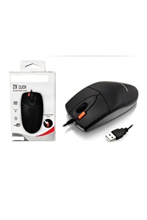 Usb Girişli Optik Kablolu Mouse Duble Click