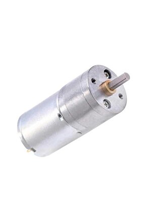 6V 25mm 1360 RPM Yüksek Torklu Mini DC Redüktörlü Motor