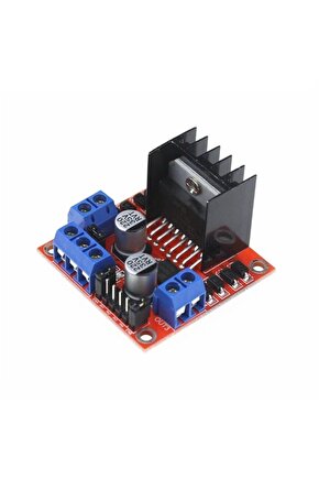 5 Adet L298N Voltaj Regulatörlü Çift Motor Sürücü Kartı Arduino, Raspberry