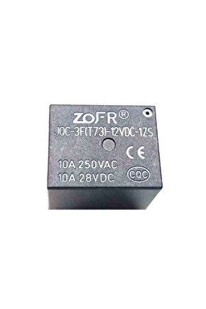 Jqc-3f(t73)-12vdc 1zs 12v 10a 250vac 10a 28vdc Küp Role Kare Röle