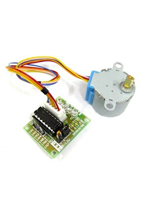 Arduino 28 BYJ-48 Redüktörlü Step Motor ve ULN2003A Step Motor Sürücü Kartı