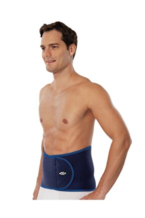 Unisex Mavi Elastik Bel Desteği Termal Sauna Kemer Neopren Korse Nexus 889