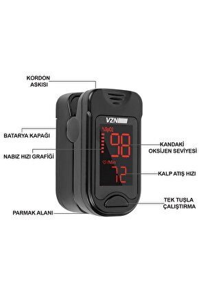 Sho-3001 Parmak Tipi Pulse Oksimetre Saturasyon