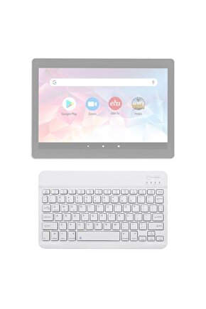 EverPad DC-1032 Uyumlu SwiftKey-BM 500 Beyaz Kablosuz Bluetooth Tablet Klavyesi