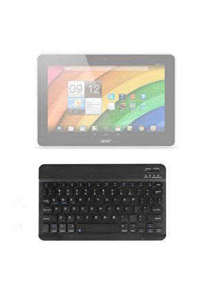 Acer Iconia A3-A10 Uyumlu SwiftKey-BM 510 Siyah Kablosuz Bluetooth Tablet Klavyesi