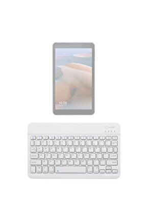 Philips M8 S408J Uyumlu SwiftKey-BM 500 Beyaz Kablosuz Bluetooth Tablet Klavyesi