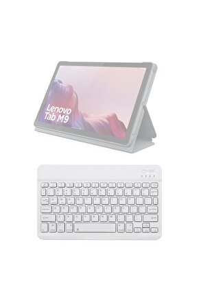 Lenovo Tablet M9 Uyumlu SwiftKey-BM 500 Beyaz Kablosuz Bluetooth Tablet Klavyesi