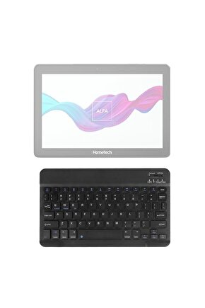 Hometech Alfa 10MA Uyumlu SwiftKey-BM 510 Siyah Kablosuz Bluetooth Tablet Klavyesi