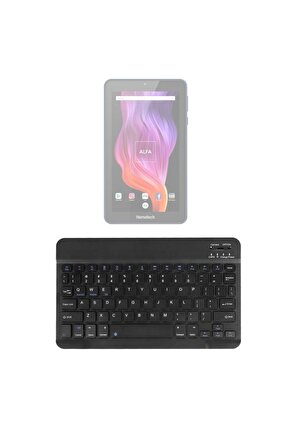 Hometech ALFA 7LM Uyumlu SwiftKey-BM 510 Siyah Kablosuz Bluetooth Tablet Klavyesi