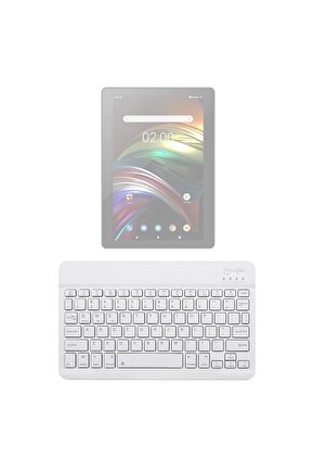 Vestel V TAB Z2 Uyumlu SwiftKey-BM 500 Beyaz Kablosuz Bluetooth Tablet Klavyesi