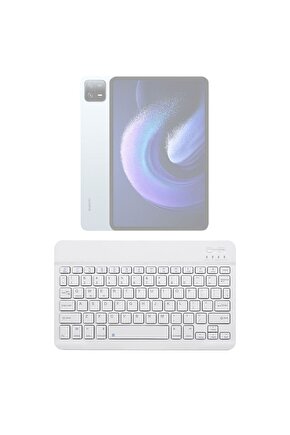 Xiaomi Pad 6S Pro Uyumlu SwiftKey-BM 500 Beyaz Kablosuz Bluetooth Tablet Klavyesi