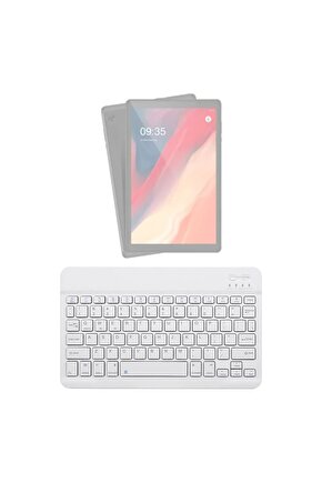 Vorcom S Tab7 Uyumlu SwiftKey-BM 500 Beyaz Kablosuz Bluetooth Tablet Klavyesi