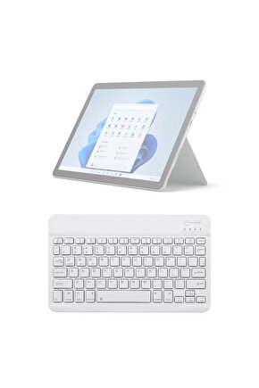 Microsoft Surface Go Uyumlu SwiftKey-BM 500 Beyaz Kablosuz Bluetooth Tablet Klavyesi