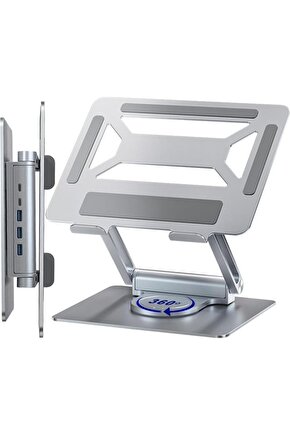 Spinflex 360° Döner Laptop Standı – Ayarlanabilir Ve Ergonomik Çalışma Çözümü