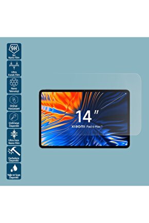 Xiaomi Pad 6 Max 14 İnç Tablet Ekran Koruyucu Nano Film