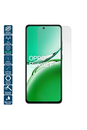 Oppo Reno 12F Mat Ekran Koruyucu Film