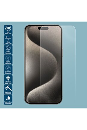 Apple iPhone 14 Ultra Şeffaf Nano Ekran Koruyucu Film